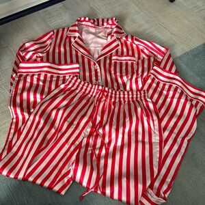 Show Me Your MuMu Red and White Striped Pajama Set